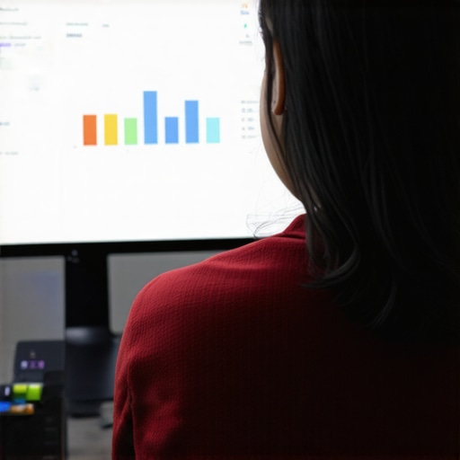 Person reviewing analytics on a computer for local SEO optimization.