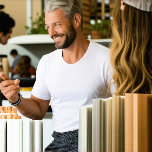 Business owner interacting with community members at a local event