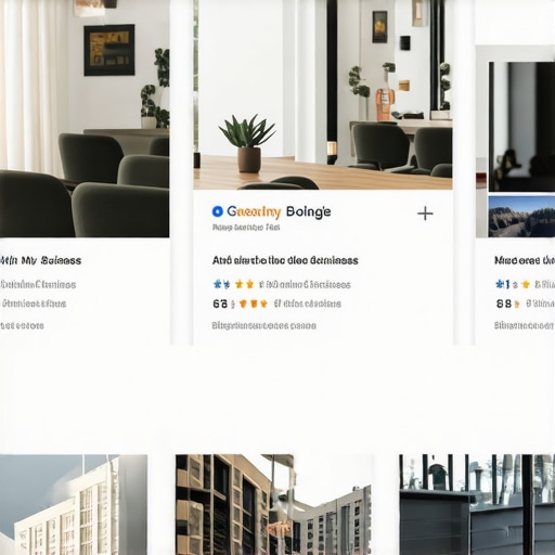 Google My Business profile showing reviews, photos, and posts