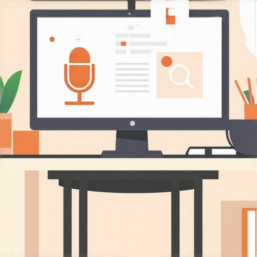 Illustration of AI and voice search icons representing future-oriented local SEO techniques