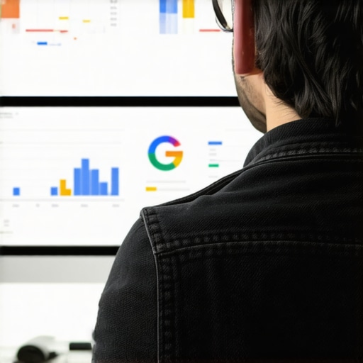 SEO analyst reviewing local SEO analytics and GMB insights.