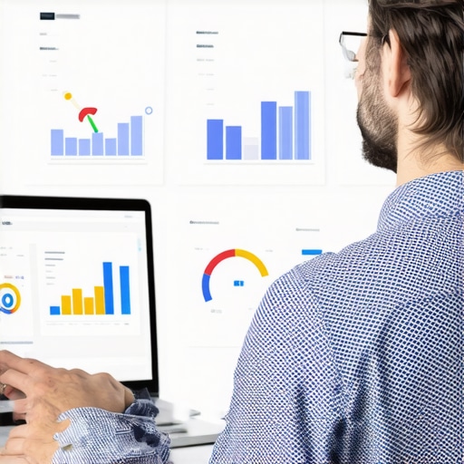 Business owner updating GMB profile with digital tools