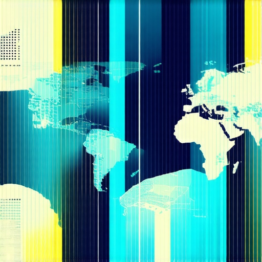 Abstract digital algorithms and maps symbolizing SEO evolution in 2024