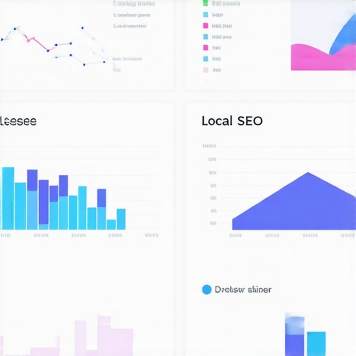 Dashboard displaying local SEO engagement and performance metrics