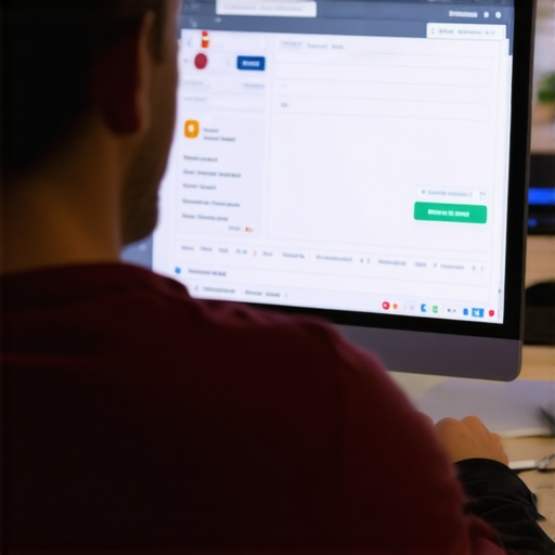 Business owner managing online listings and citations