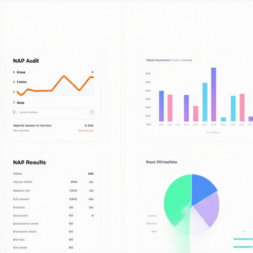 Dashboard showing NAP audit results for local SEO