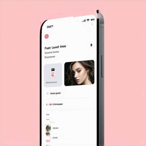 Mobile view of a fast, user-friendly local business website