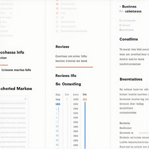 Illustration showing schema markup implementation for local business SEO