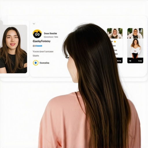 Business owner updating and optimizing Google My Business profile with photos and details