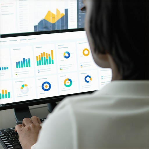 Person reviewing SEO analytics on a computer for local ranking improvements