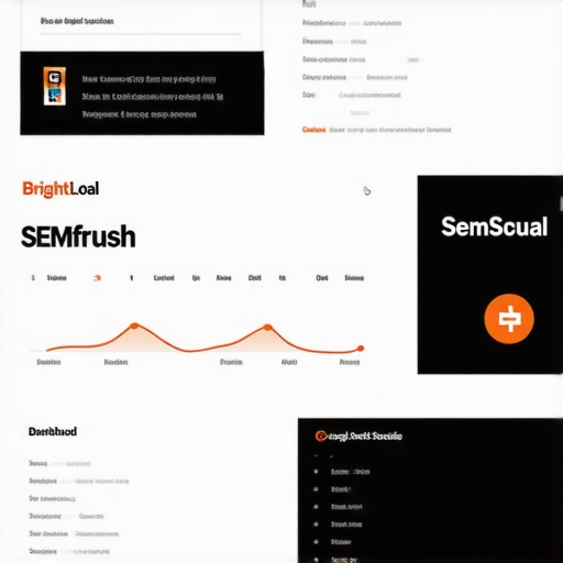 Dashboard screenshot showing local SEO tools integration for ranking monitoring and citation audits