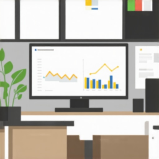 SEO Tools Workspace A workspace with screens showing local SEO analytics and ranking charts.