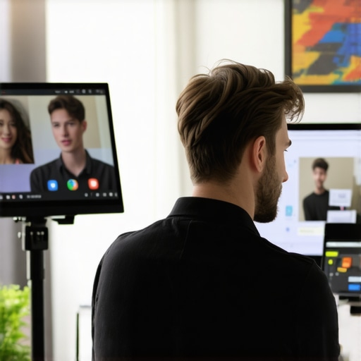 Person editing and updating their Google My Business profile on a computer.