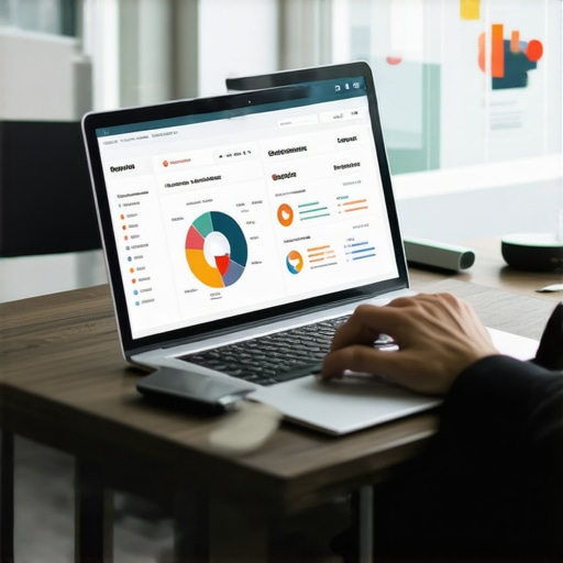 Using SEO Tools for Local Rankings Person analyzing local SEO metrics on a laptop with various SEO tools open.