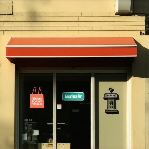 Local business storefront with nearby landmarks customized for geo-targeted SEO.