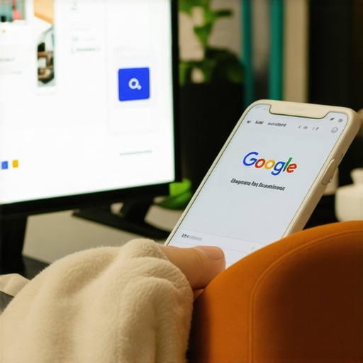 Business owner updating Google My Business listing with fresh local content.