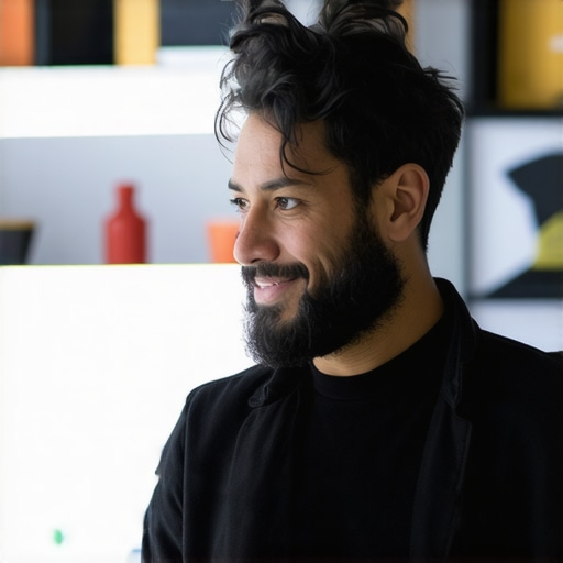 Business owner customizing Google My Business profile with voice-optimized content