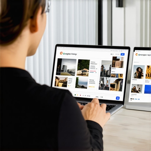 Optimizing Your GMB Profile Business owner editing Google My Business listing on computer