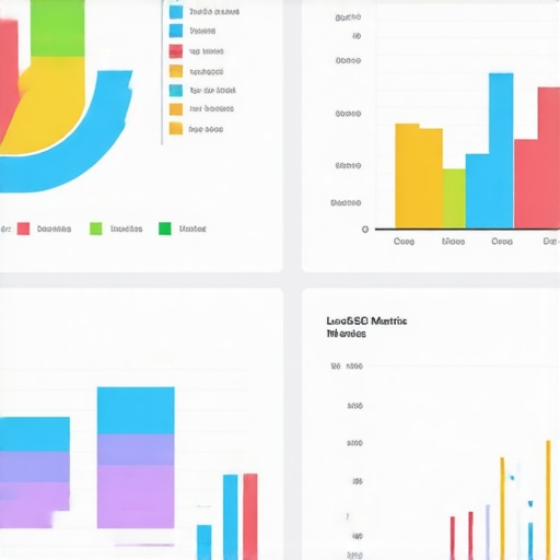 A person analyzing local SEO metrics on a digital dashboard